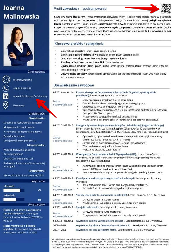 cv z kodem qr